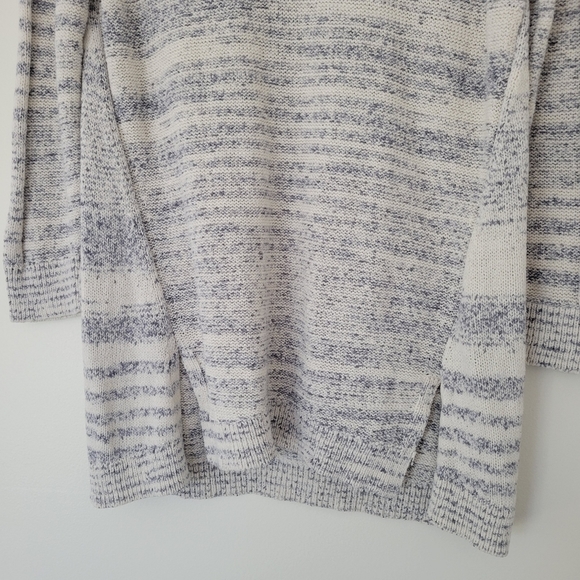 GAP Boho‎ Sprited 3/4 Sleeve Ivory Gray Cozy Comfy Cotton Knit XS - Picture 5 of 7